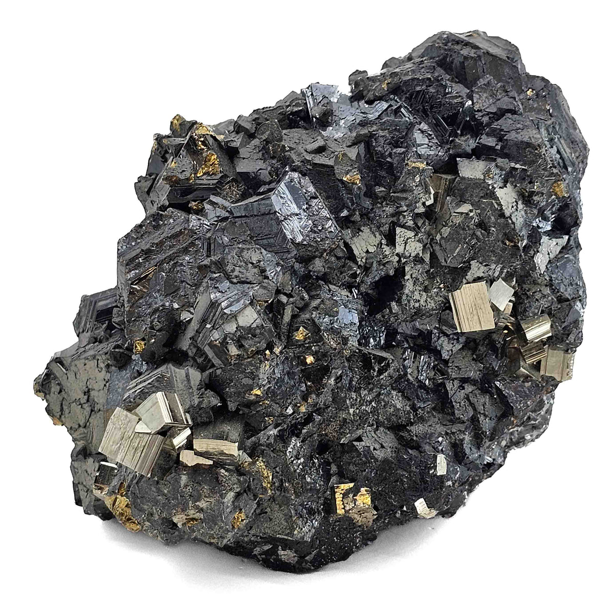 Sphalerite with Pyrite specimen from Huanzala Mine, Huallanca District, Ancash, Peru.