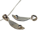 Surf Board - Pendant - Broken Ox Creations - BC, Canada - Blue Sapphire - Sterling Silver