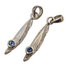 Surf Board - Pendant 3 - Broken Ox Creations - BC, Canada - Blue Sapphire - Sterling Silver