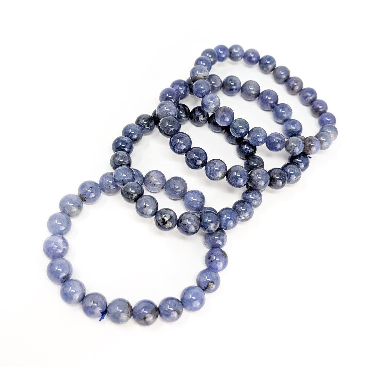 Tanzanite bead bracelet.