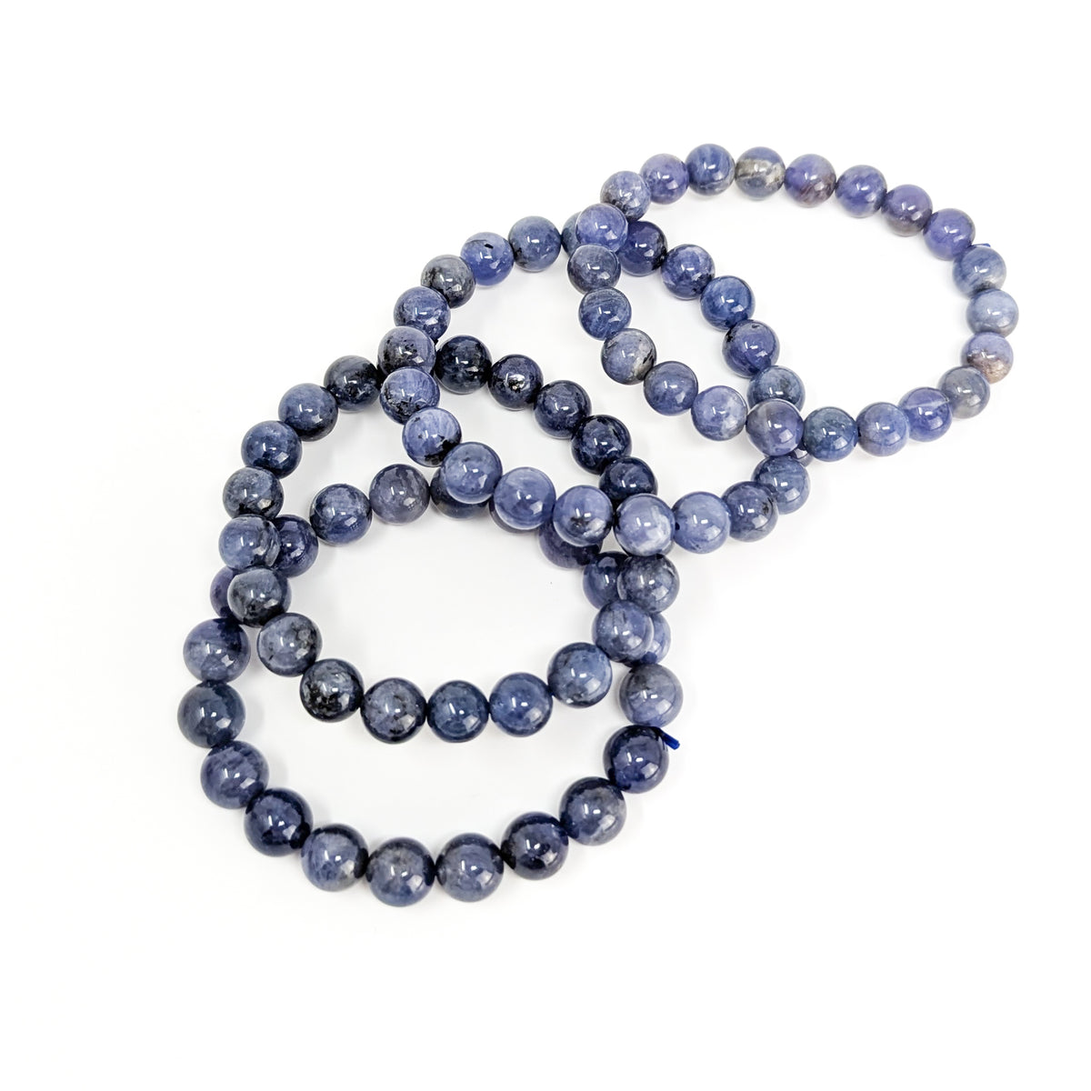 Tanzanite bead bracelet – two stacks of bracelets