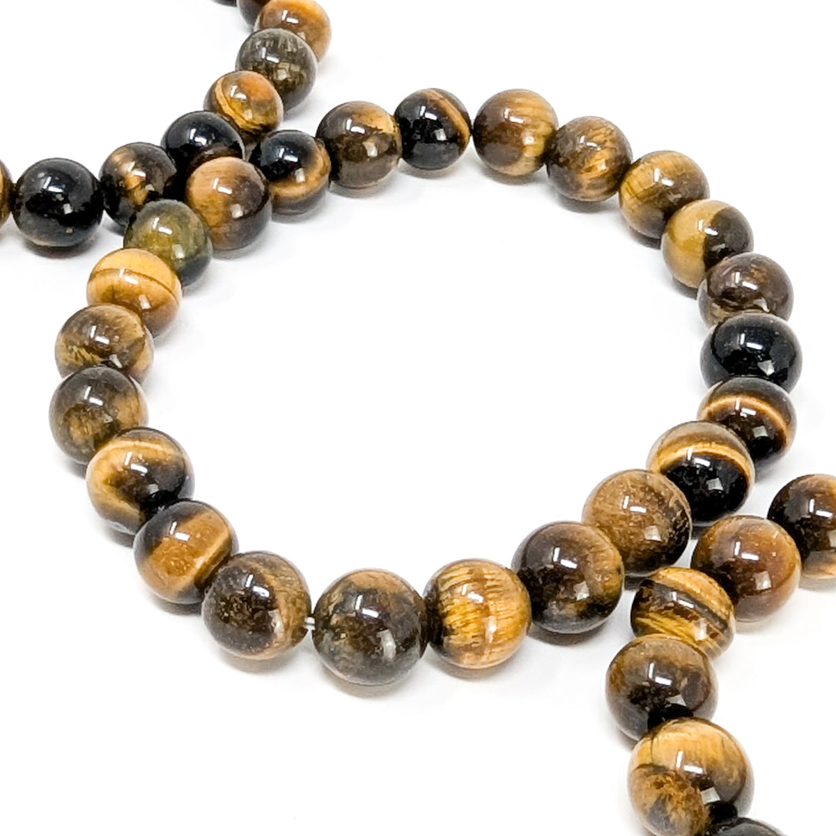 Tiger's eye bead bracelet from South Africa – single bracelet