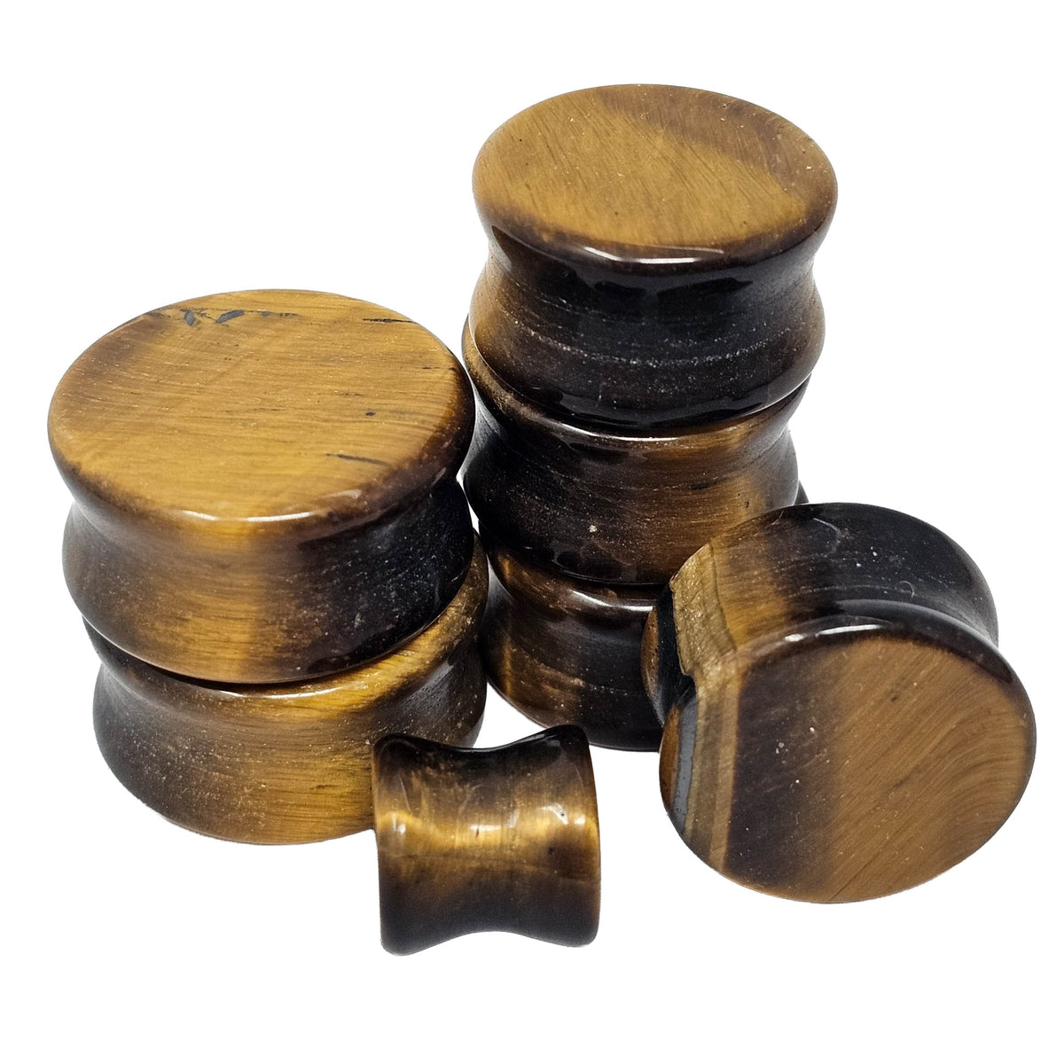 Tigers Eye - Plug - South Africa - solar plexus chakra
