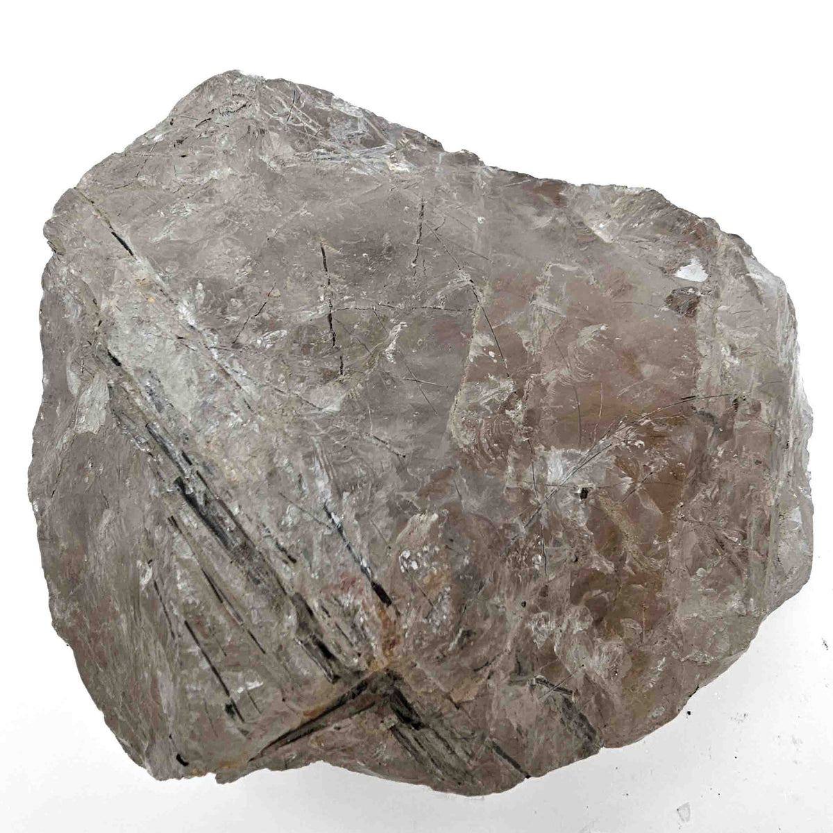 Tourmalinated Quartz specimen rough from Minas Gerais, Brazil.