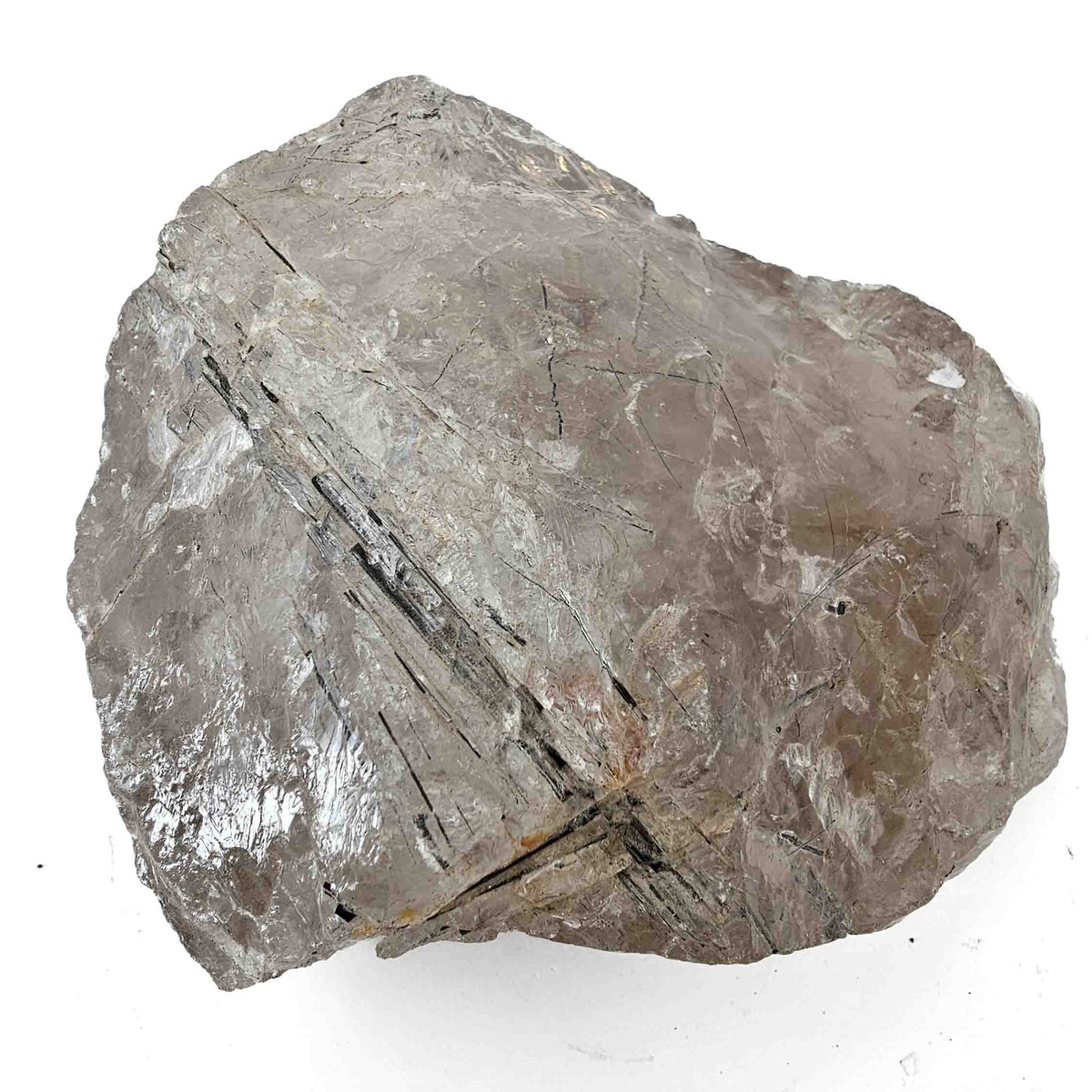 Tourmalinated Quartz specimen rough from Minas Gerais, Brazil.