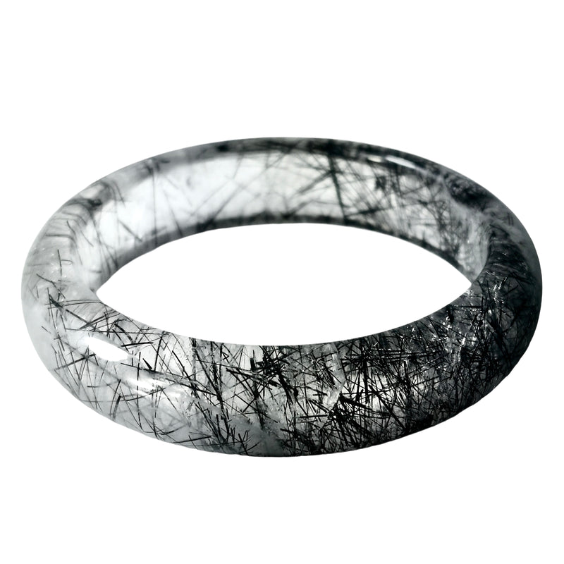 Black Tourmaline in Quartz - Bangle