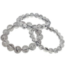 Tourmilated Quartz - Round Bead Bracelet