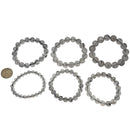 Tourmilated Quartz - Round Bead Bracelet