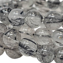 Tourmilated Quartz - Round Bead Bracelet