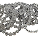 Tourmilated Quartz - Round Bead Bracelet