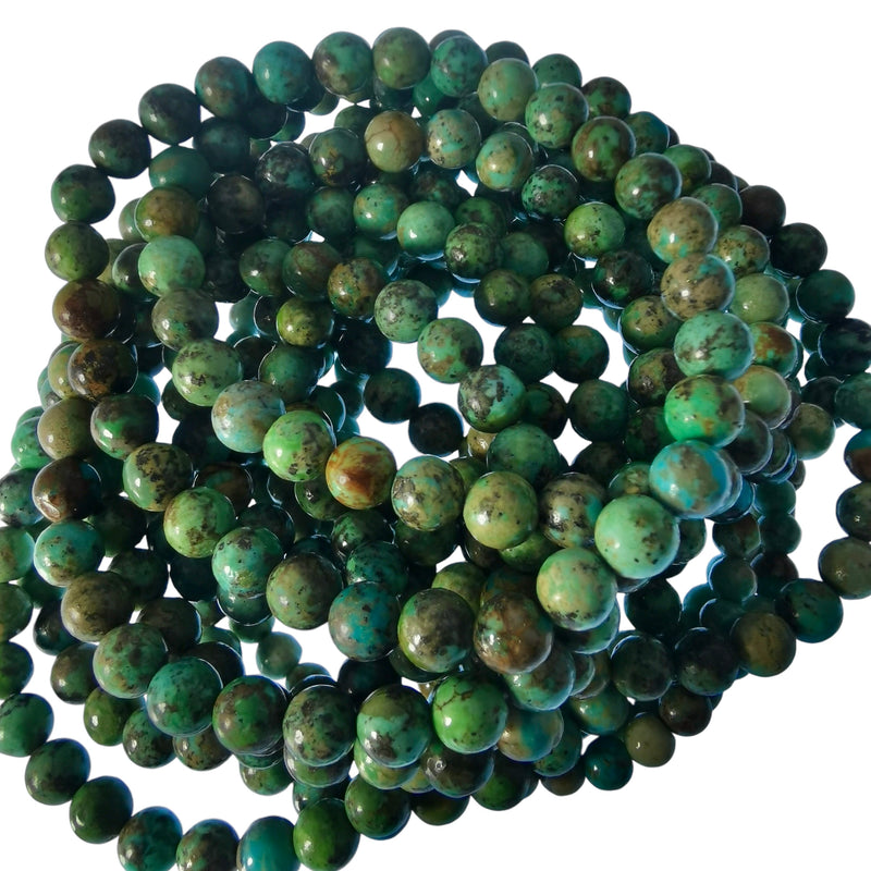 Turquoise - Round Bead Bracelet