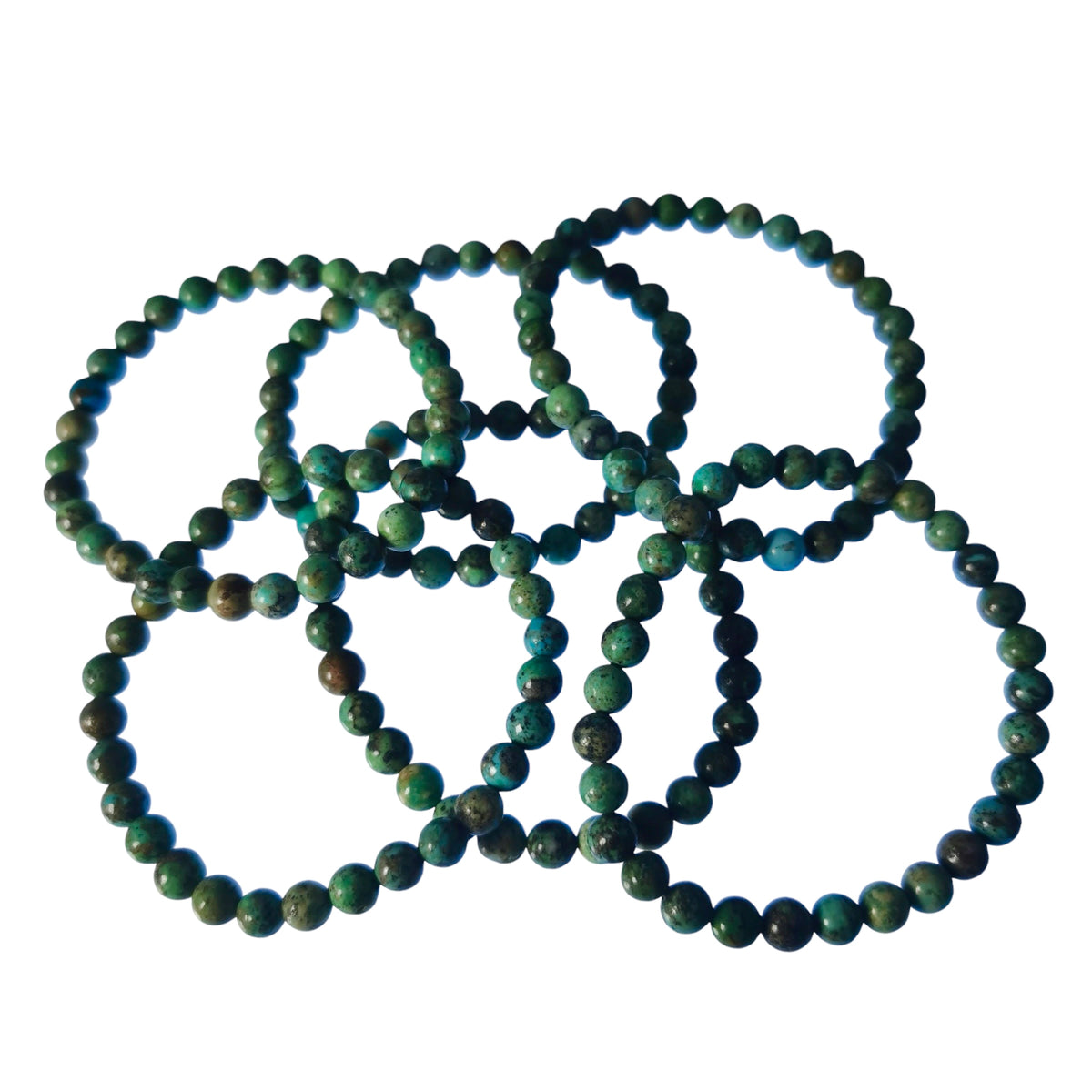 Turquoise round bead bracelet.