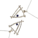Twig & Iolite - Pendant - Broken Ox Creations - BC, Canada - Iolite - Sterling Silver
