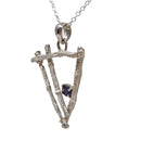 Twig & Iolite - Pendant - Broken Ox Creations - BC, Canada - Iolite - Sterling Silver