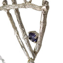 Twig & Iolite - Pendant - Broken Ox Creations - BC, Canada - Iolite - Sterling Silver