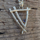 Twig & Iolite - Pendant