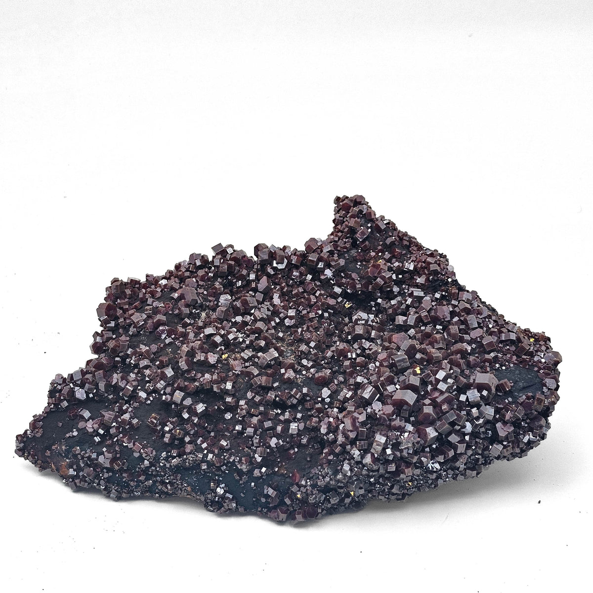 Vanadinite specimen, a lead vanadate, from Mibladen Mining District, Morocco.