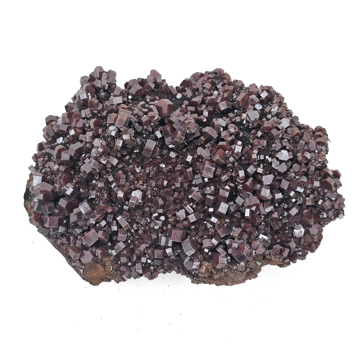 Vanadinite specimen, a lead vanadate, from Mibladen Mining District, Morocco.