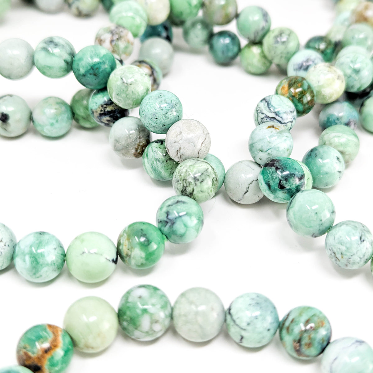 Variscite bead bracelet.
