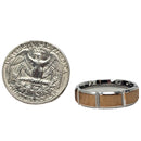 Wide Ribbed Rose Gold - Stainless Steel - Band