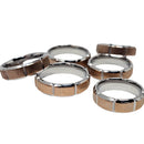 Wide Ribbed Rose Gold - Stainless Steel - Band