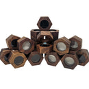 Wood Hexagon - Ring Box - China