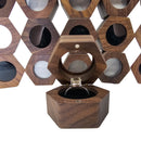 Wood Hexagon - Ring Box - China