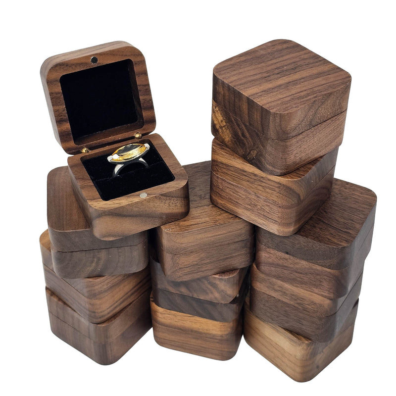 Wood Jewelry Box - Square - Ringbox