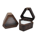 Wooden Ring Box - Triangle - China - Black or White