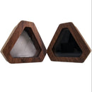 Wooden Ring Box - Triangle - China - Black or White