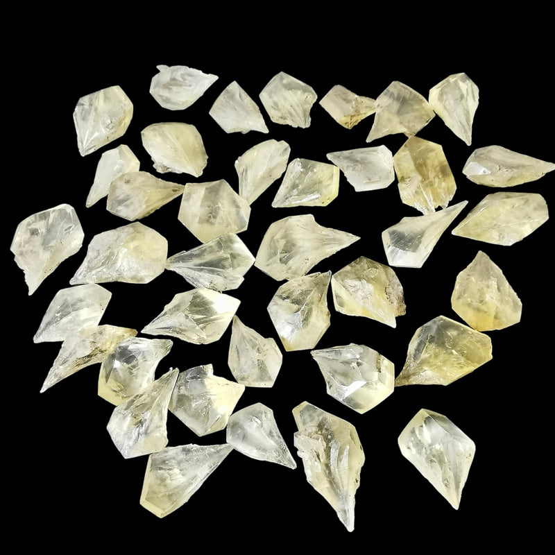 Yellow Duckbill Selenite Points (Phosphorescent) - Mineral