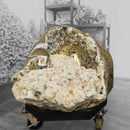 Zeolite Geode (Apophyllite & Stilbite) - Rolling Stand - Statement Specimen