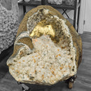 Zeolite Geode (Apophyllite & Stilbite) - Rolling Stand - Statement Specimen