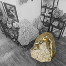 Zeolite Geode (Apophyllite & Stilbite) - Rolling Stand - Statement Specimen