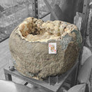 Zeolite (Apophyllite & Stilbite) Geode - Statement Specimen