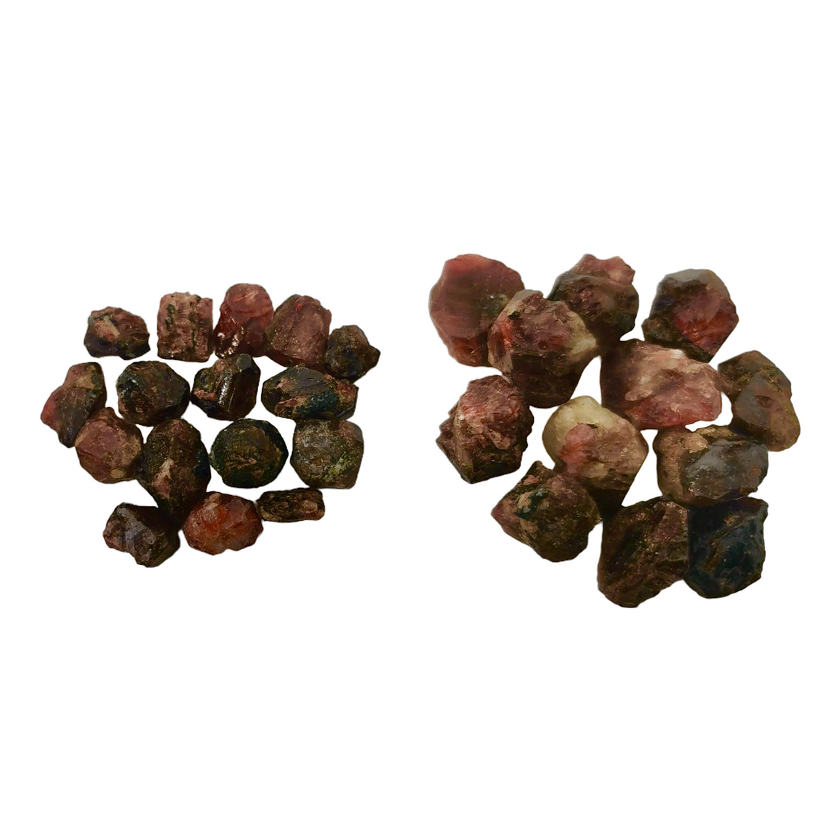 Low grade zircon specimen from Pakistan – two groups of crystals