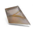 Yellow Banded Agate faceted kite step gemstone, 2.21ct, from BC, Canada, view 3 of 9
