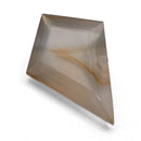Yellow Banded Agate faceted kite step gemstone, 2.21ct, from BC, Canada, view 4 of 9