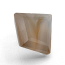 Yellow Banded Agate faceted kite step gemstone, 2.21ct, from BC, Canada, view 8 of 9