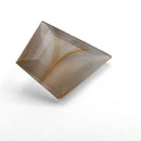 Yellow Banded Agate faceted kite step gemstone, 2.21ct, from BC, Canada, view 9 of 9