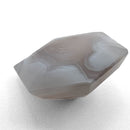 Agate faceted hexagon gemstone, 5.34ct, from BC, Canada, view 5 of 10