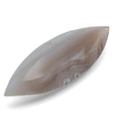 Grey Fortification Agate faceted marquise gemstone, 9.40ct, from BC, Canada, view 3 of 10
