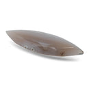 Grey Fortification Agate faceted marquise gemstone, 9.40ct, from BC, Canada, view 4 of 10
