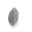 Grey Fortification Agate faceted marquise gemstone, 9.40ct, from BC, Canada, view 5 of 10