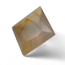 Agate faceted square step gemstone, 2.51ct, from BC, Canada, view 3 of 12