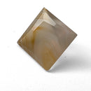 Agate faceted square step gemstone, 2.51ct, from BC, Canada, view 4 of 12