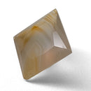 Agate faceted square step gemstone, 2.51ct, from BC, Canada, view 9 of 12