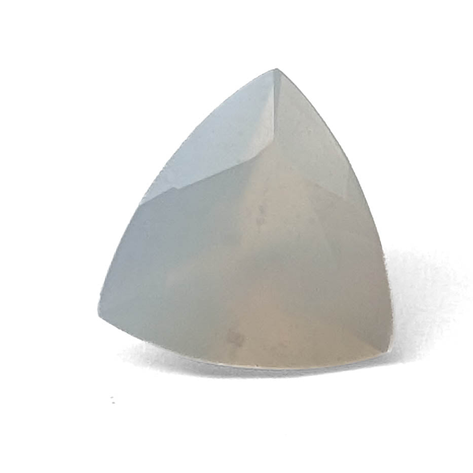 Agate faceted trillion brilliant gemstone, 1.13ct, from BC, Canada, view 1 of 6