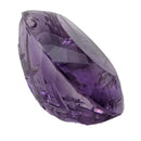 Amethyst faceted oval fantasy cut gemstone, 19.23ct, from Marabá, Pará, Brazil, view 6 of 15