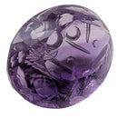 Amethyst faceted oval fantasy cut gemstone, 19.23ct, from Marabá, Pará, Brazil, view 10 of 15
